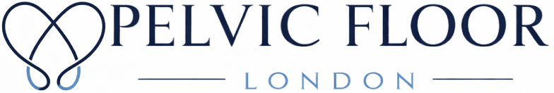 Pelvic Floor London logo with pelvic heart icon